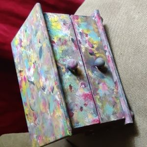 Jewelry box Hand painted. One of a kind!!